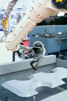 Industrial welding robotic arm