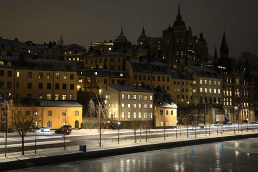 Evening scenery of Stockholm