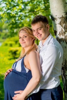 newlyweds waiting first child, a walk in the park