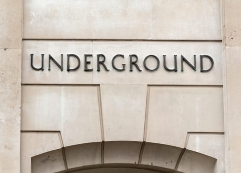 By the Bank of England, the entrance to the Underground