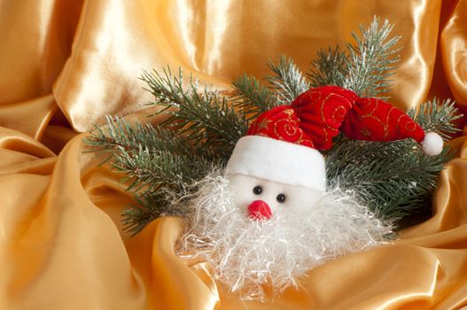 a Christmas puppets on the white background