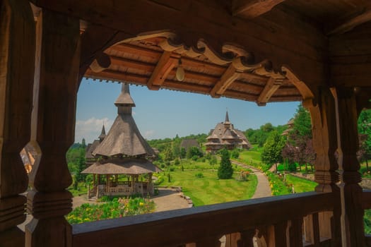 Barsana is a new temple in the Maramures county in Romania