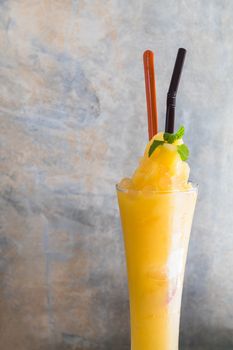 mango smoothie with jelly