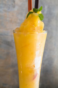 mango smoothie with jelly