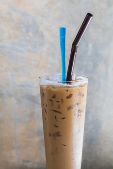 ice coffee in glass