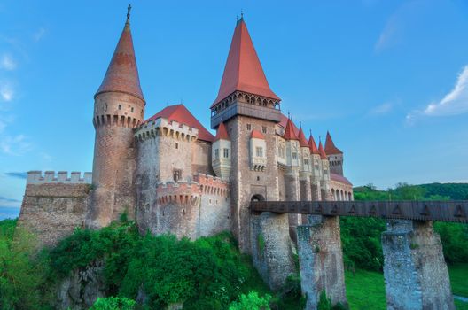 Corvin castle or the hunyadi castle is a popular castle in Romania.