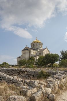 The Christian Church in Sebastopol near the archaeological excavations