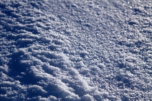Abstract background of winter snow, shiny snowflake