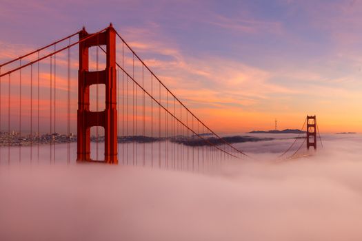 The Golden Gate Bridge is a popuar tourist destination in San Francisco California.