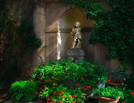 Taken from a historic hotel's patio in Tuscany Italy.