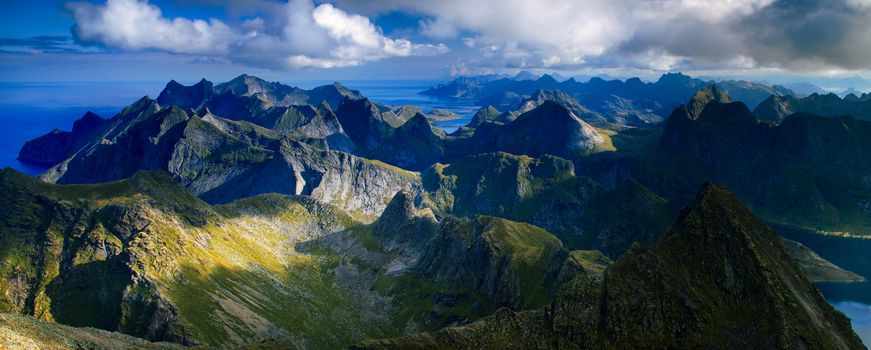 Hermannsdalstinden is the highest peak in the moskenes region in the Norway.