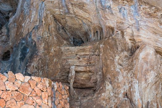 Dripstone cave Coves d Arta Mallorca in Spain