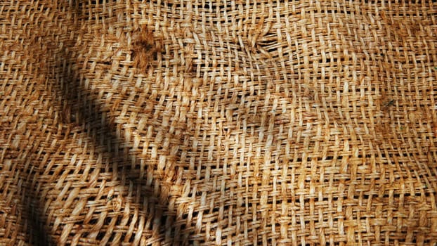 Highly detailed texture of burlap. Sackcloth background