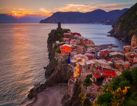Vernazza is one of 5 villages that make up the Cinque Terre.