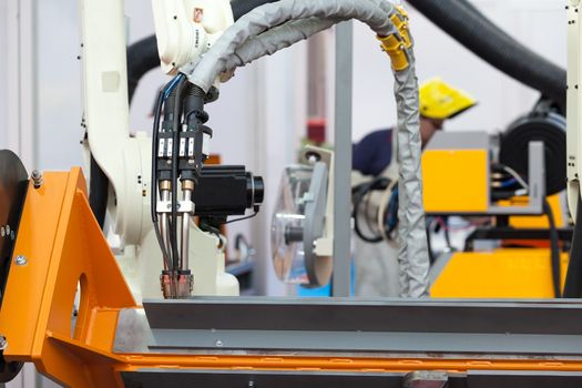 Industrial welding robotic arm