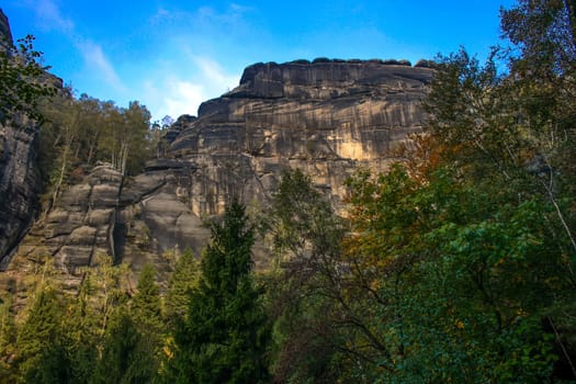 Landscape in the national park of the saxonian suisse