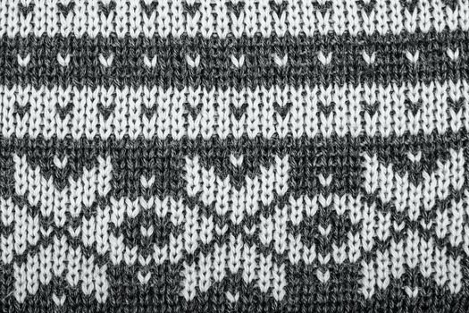 Real knitted fabric pink and gray textured background