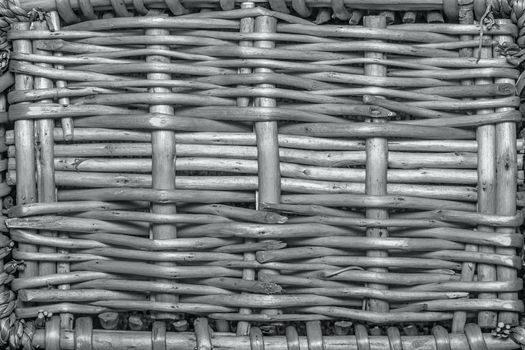 Old Wicker Texture, Weathered Brown Background Pattern
