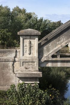 Fascist symbol was on an old bridge built by Benito Mussolini