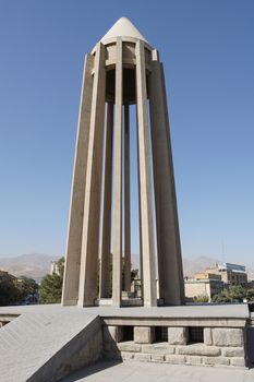HAMADAN, IRAN - OCTOBER 3, 2016: Tomb of the famous doctor and philosopher Avicenna on October 3, 2016 in Hamadan, Iran, Asia