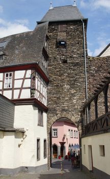 COCHEM, GERMANY - JUNE 19, 2014: Beautiful old buildings of the city of Cochem on June 19, 2014 in Germany