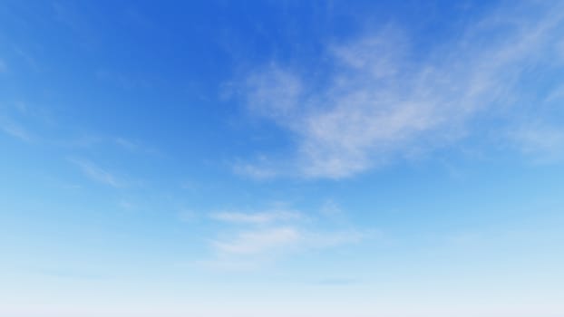 Cloudy blue sky abstract background, blue sky background with tiny clouds, 3d rendering

