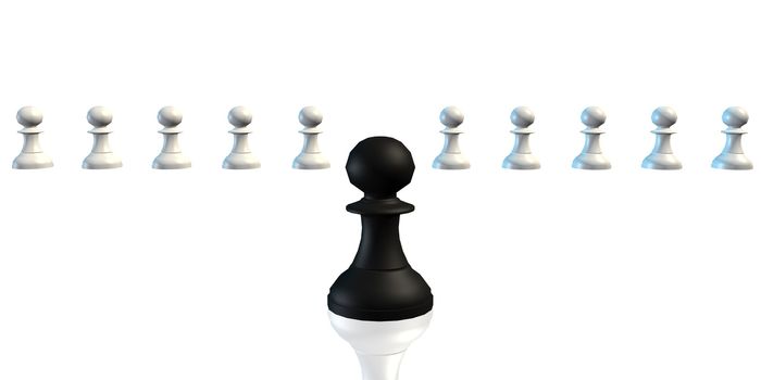 Perfect Job Candidate Business Chess Concept Art