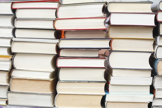 staked Books on a book stall