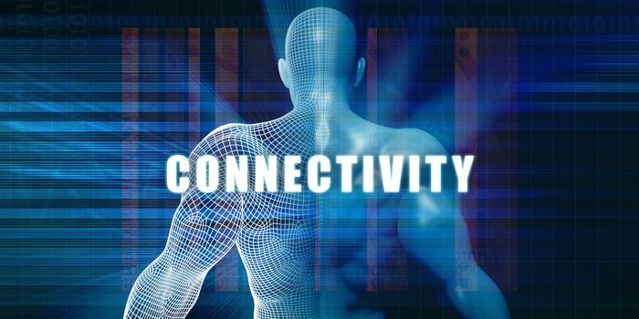 Connectivity as a Futuristic Concept Abstract Background