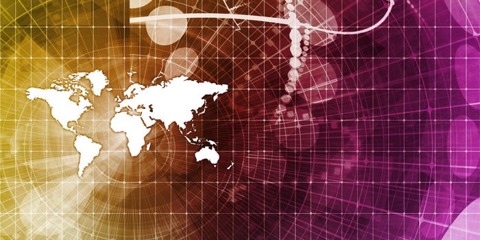 Global Business Abstract Background for Presentation