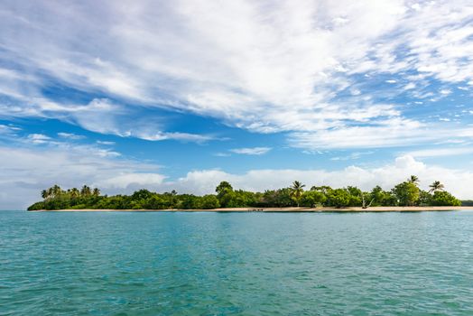 Panoramic view of No Mans Land in Tobago West Indies tropical island