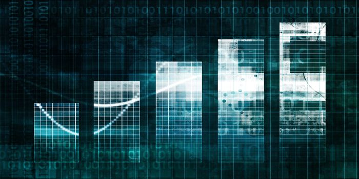 Bar Chart Technology Abstract Background for Presentation