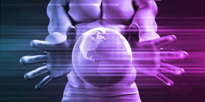 Global Network Business Concept as an Abstract Background