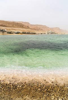 Dead Sea the landscape sunny summer day