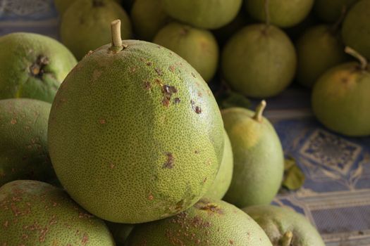 Pomelo fruit  sold in the market in Thailand.