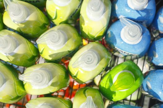 Plastic Bottles with Soap