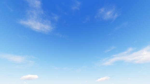 Cloudy blue sky abstract background, blue sky background with tiny clouds, 3d rendering

