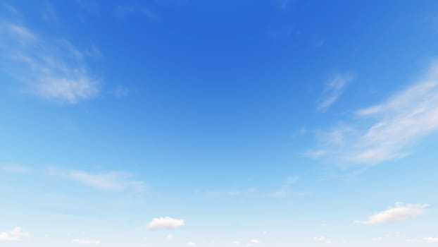 Cloudy blue sky abstract background, blue sky background with tiny clouds, 3d rendering

