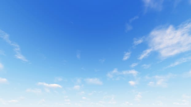 Cloudy blue sky abstract background, blue sky background with tiny clouds, 3d rendering

