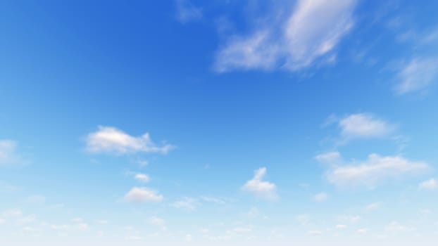 Cloudy blue sky abstract background, blue sky background with tiny clouds, 3d rendering

