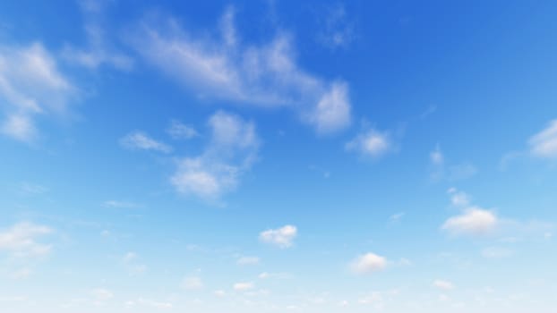 Cloudy blue sky abstract background, blue sky background with tiny clouds, 3d rendering

