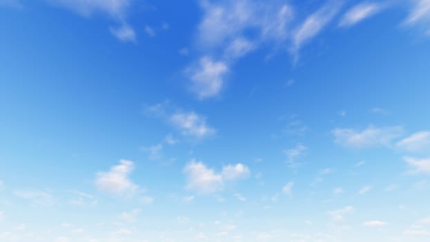 Cloudy blue sky abstract background, blue sky background with tiny clouds, 3d rendering

