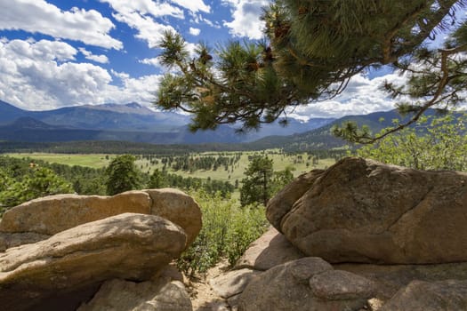 A stunning valley in Rocky Mountain National Park, Colorado.