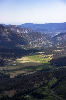 A valley in Rocky Mountain National Park, Colorado.