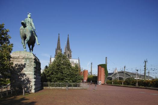  Cathedral and Monument of Kaiser Wilhelm II., Cologne, Germany