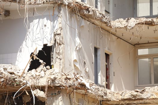 Building Demolition,  Condemned House, Bremen, Germany, Europe