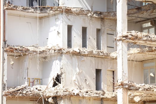 Building Demolition,  Condemned House, Bremen, Germany, Europe