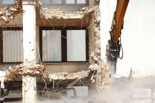 Building Demolition,  Condemned House, Bremen, Germany, Europe