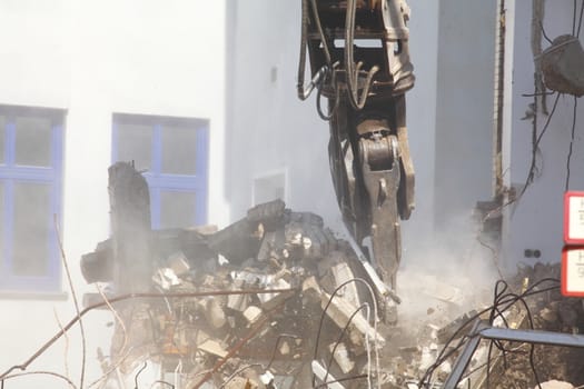 Building Demolition,  Condemned House, Bremen, Germany, Europe