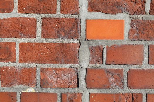 red brick wall